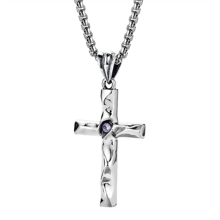 Collana con croce in argento sterling 925 e zirconi bicolori Christianartworkshop : simbolo di eleganza e grazia divina - image 6