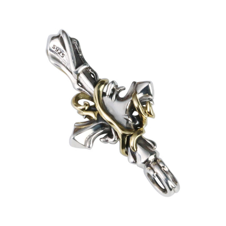 Collana con crocifisso a forma di vite in argento sterling 925, 2 stili, Christianartworkshop : libera la tua personalità oscura - image 5