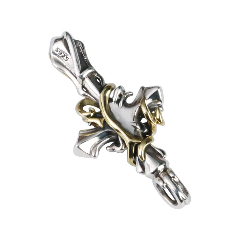 Collana con crocifisso a forma di vite in argento sterling 925, 2 stili, Christianartworkshop : libera la tua personalità oscura - image 5