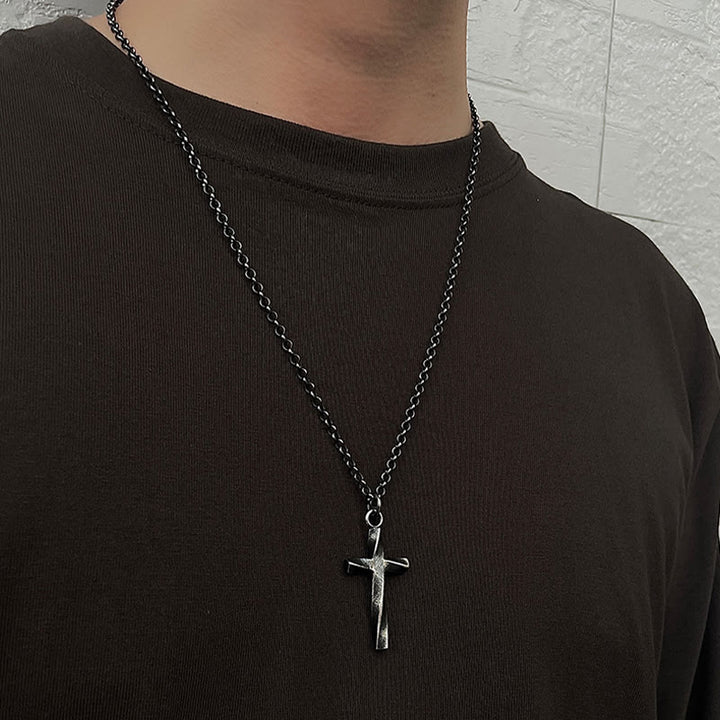 Collana con croce in argento sterling 999 Christianartworkshop : un tocco di eleganza - image 2