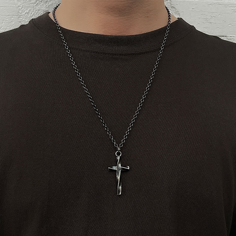 Collana con croce in argento sterling 999 Christianartworkshop : un tocco di eleganza - image 1