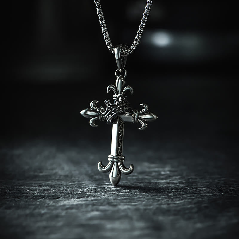 Collana moderna e minimalista con crocifisso in argento sterling 925 Christianartworkshop : un simbolo di santità e purezza - Argento Sterling 925 - image 0