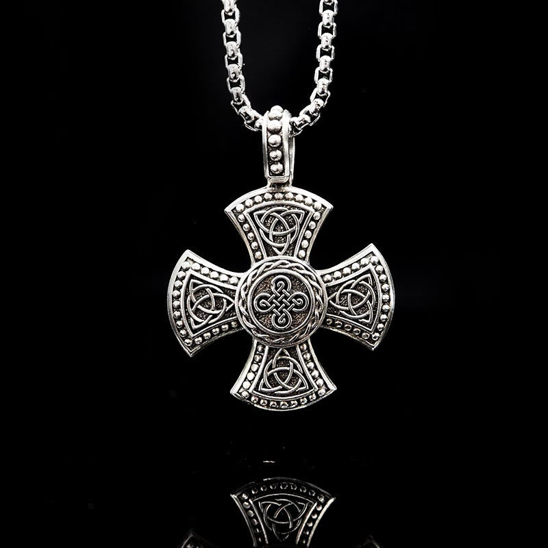 Collana con croce vintage e classica in argento sterling 925 Christianartworkshop : l'eleganza antica incontra il simbolismo spirituale - Argento Sterling 925 - image 0