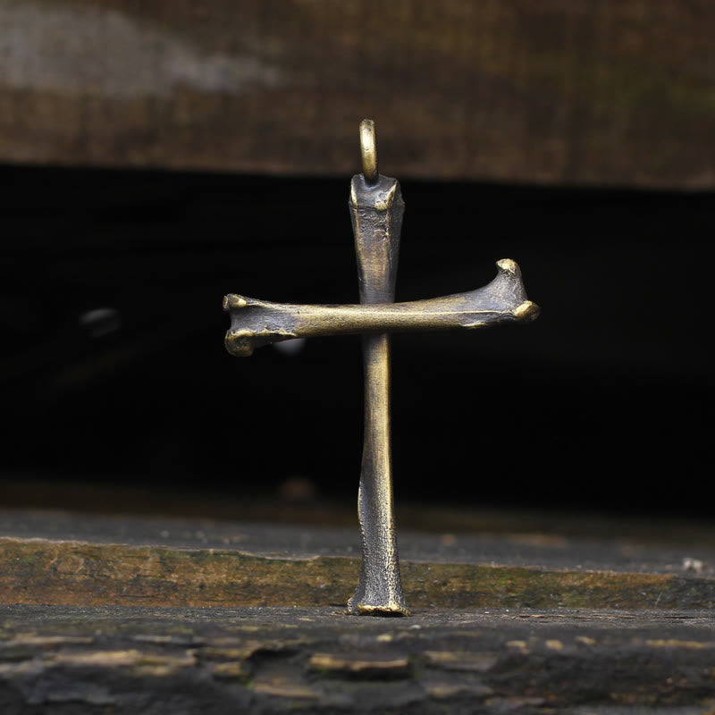 Collana moderna e minimalista a forma di croce in argento sterling 925 Christianartworkshop : personalità nella semplicità - image 1