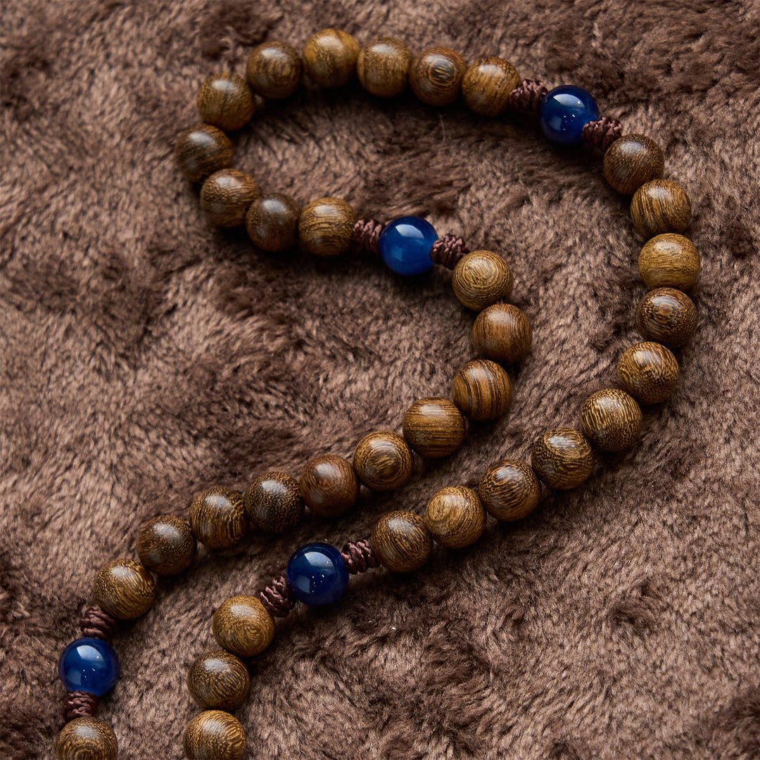 Christianartworkshop FEDE IN PREGHIERA: Rosario fatto a mano in legno di sandalo dorato con la Madonna di Guadalupe - image 7