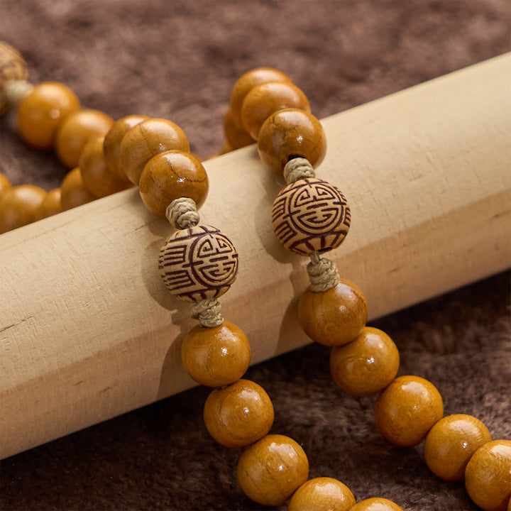 Christianartworkshop Sacra Famiglia e Crocifisso in perline di legno d'ulivo da 10 mm, Rosario fatto a mano per la preghiera sacra - image 8