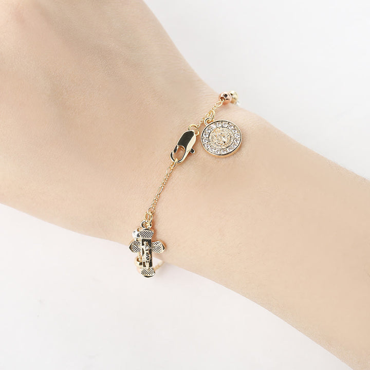 Bracciale con icona acrilica Christianartworkshop - San Benedetto B. - image 4