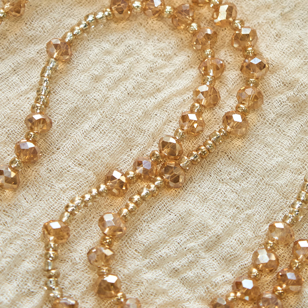 Christianartworkshop Champagne Crystal Rosario della Madonna di Guadalupe: una scintilla divina - image 4