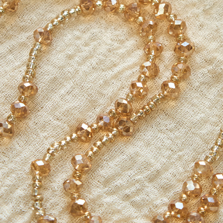 Christianartworkshop Champagne Crystal Rosario della Madonna di Guadalupe: una scintilla divina - image 4