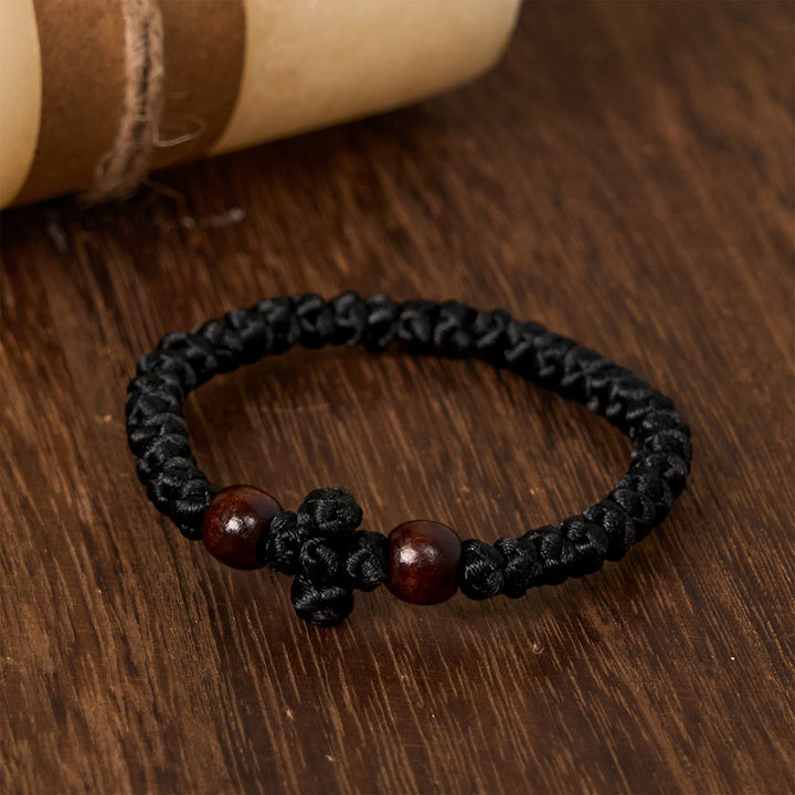 Christianartworkshop Bracciale con nodo a croce blu e nera: un segno di fede - image 13