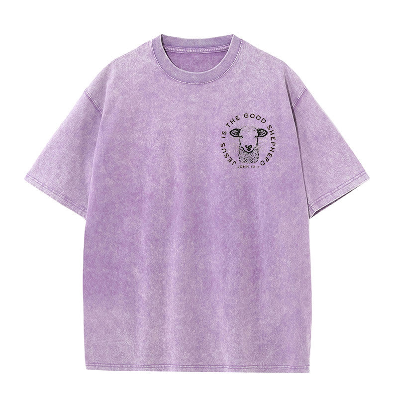 Christianartworkshop "Ha lasciato il 99 per salvarmi" T-shirt unisex lavata - image 15