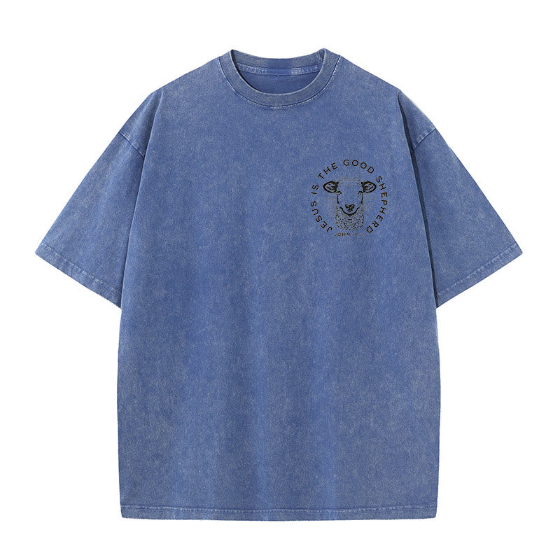 Christianartworkshop "Ha lasciato il 99 per salvarmi" T-shirt unisex lavata - image 3