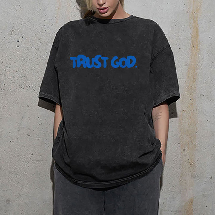 Christianartworkshop Trust In God T-shirt unisex lavata - image 1