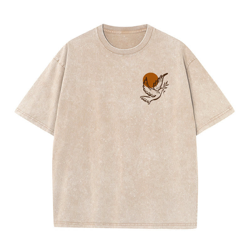 Christianartworkshop Spirito del Signore e Libertà T-shirt unisex lavata - image 4