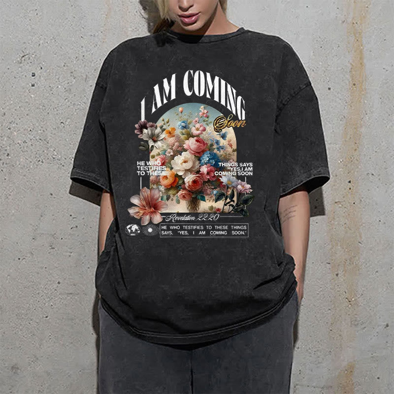 Christianartworkshop I Am Coming Soon - Maglietta unisex lavata - image 1