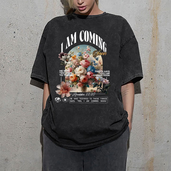 Christianartworkshop I Am Coming Soon - Maglietta unisex lavata - image 1