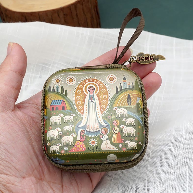 Christianartworkshop 9 modelli di portarosari quadrati in stile cartone animato: una splendida combinazione di fede e funzionalità - image 1