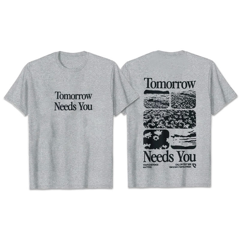 Christianartworkshop Tomorrow Needs You - Grigio - 2XL - image 5