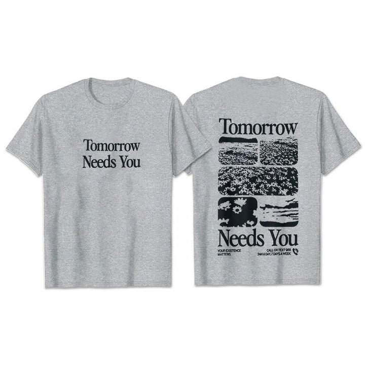 Christianartworkshop Tomorrow Needs You - Grigio - 2XL - image 5