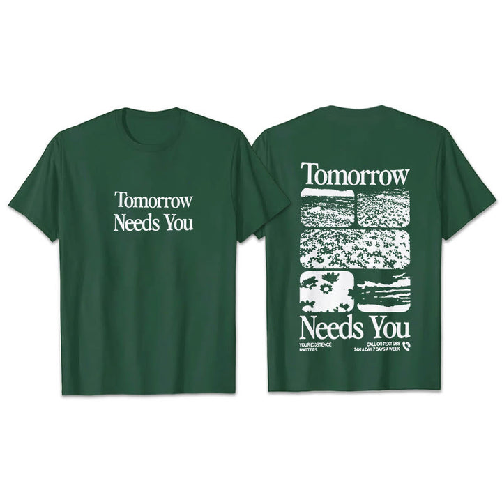 Christianartworkshop Tomorrow Needs You - Verde scuro - 2XL - image 4