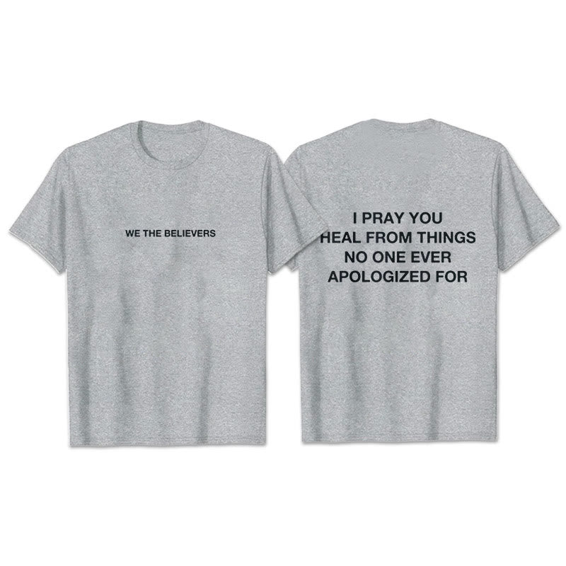 Christianartworkshop Ti prego di guarire dalle cose per cui nessuno si è mai scusato T-shirt - Grigio - 2XL - image 11