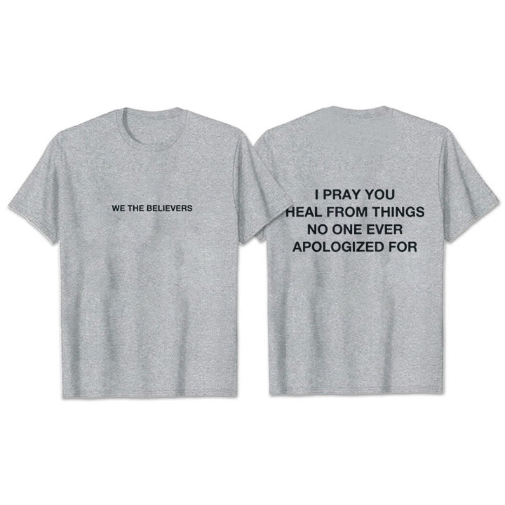 Christianartworkshop Ti prego di guarire dalle cose per cui nessuno si è mai scusato T-shirt - Grigio - 2XL - image 11