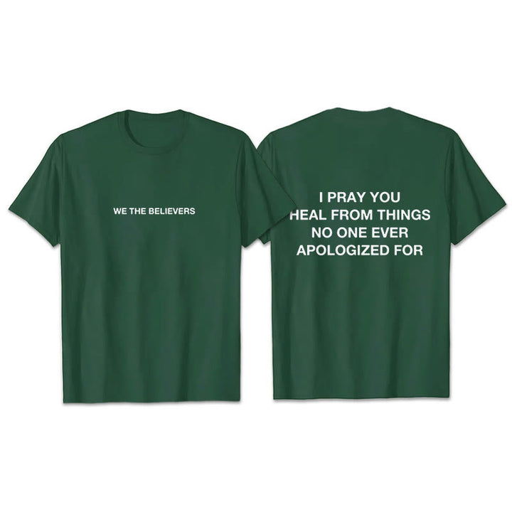 Christianartworkshop Ti prego di guarire dalle cose per cui nessuno si è mai scusato T-shirt - Verde scuro - 2XL - image 7
