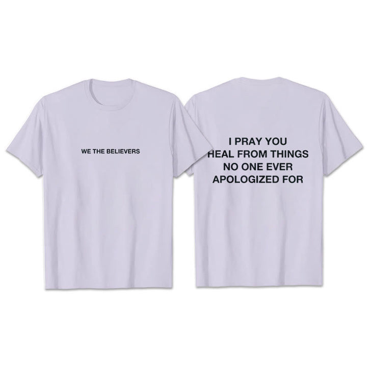 Christianartworkshop Ti prego di guarire dalle cose per cui nessuno si è mai scusato T-shirt - Viola - 2XL - image 16