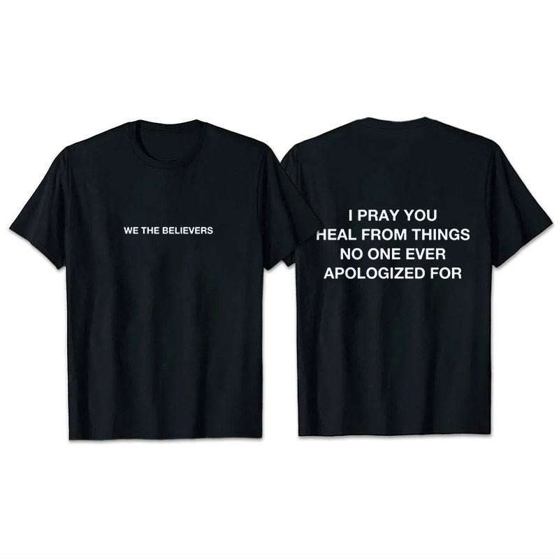 Christianartworkshop Ti prego di guarire dalle cose per cui nessuno si è mai scusato T-shirt - Nero - 2XL - image 0