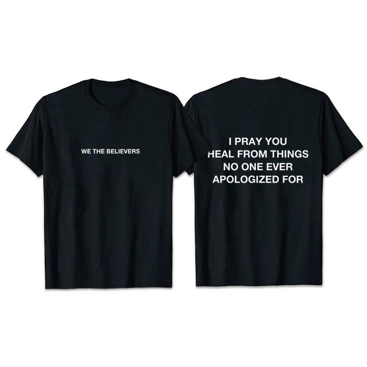 Christianartworkshop Ti prego di guarire dalle cose per cui nessuno si è mai scusato T-shirt - Nero - 2XL - image 0