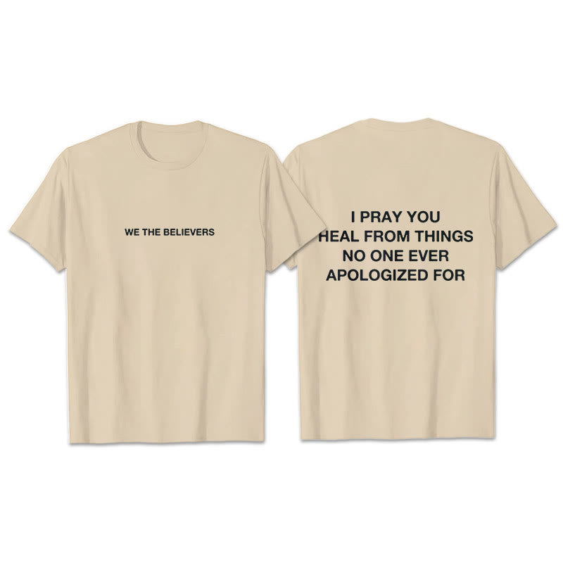 Christianartworkshop Ti prego di guarire dalle cose per cui nessuno si è mai scusato T-shirt - Beige - 2XL - image 13