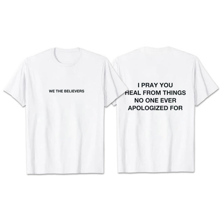 Christianartworkshop Ti prego di guarire dalle cose per cui nessuno si è mai scusato T-shirt - Bianco - 2XL - image 12