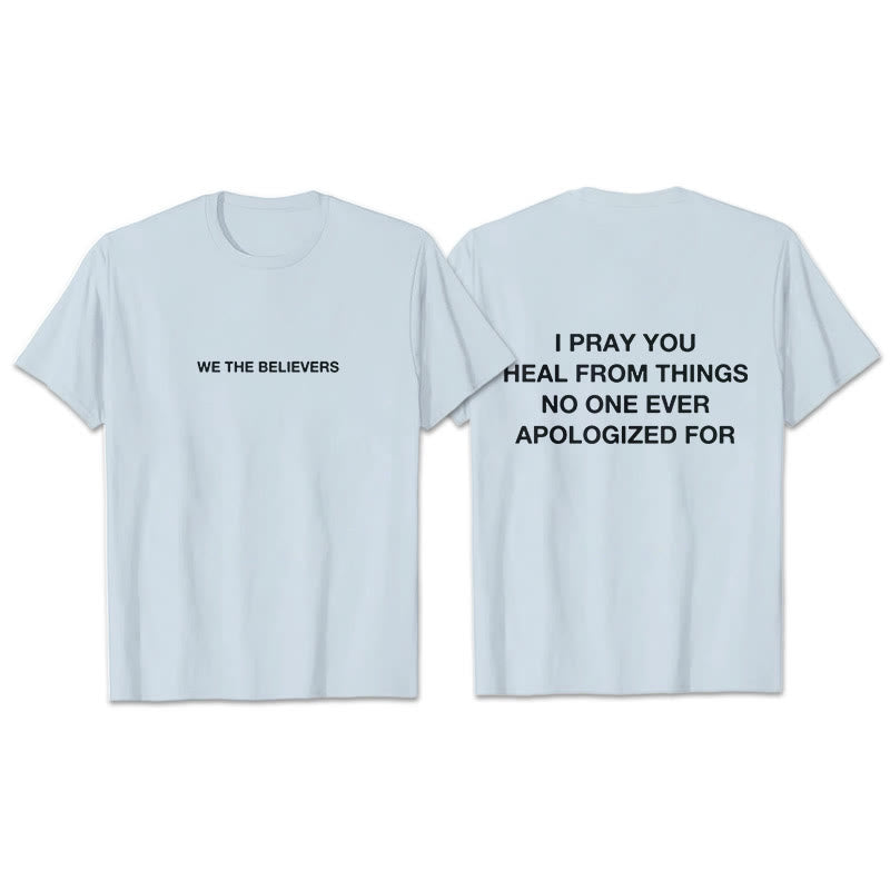 Christianartworkshop Ti prego di guarire dalle cose per cui nessuno si è mai scusato T-shirt - Blu - 2XL - image 14