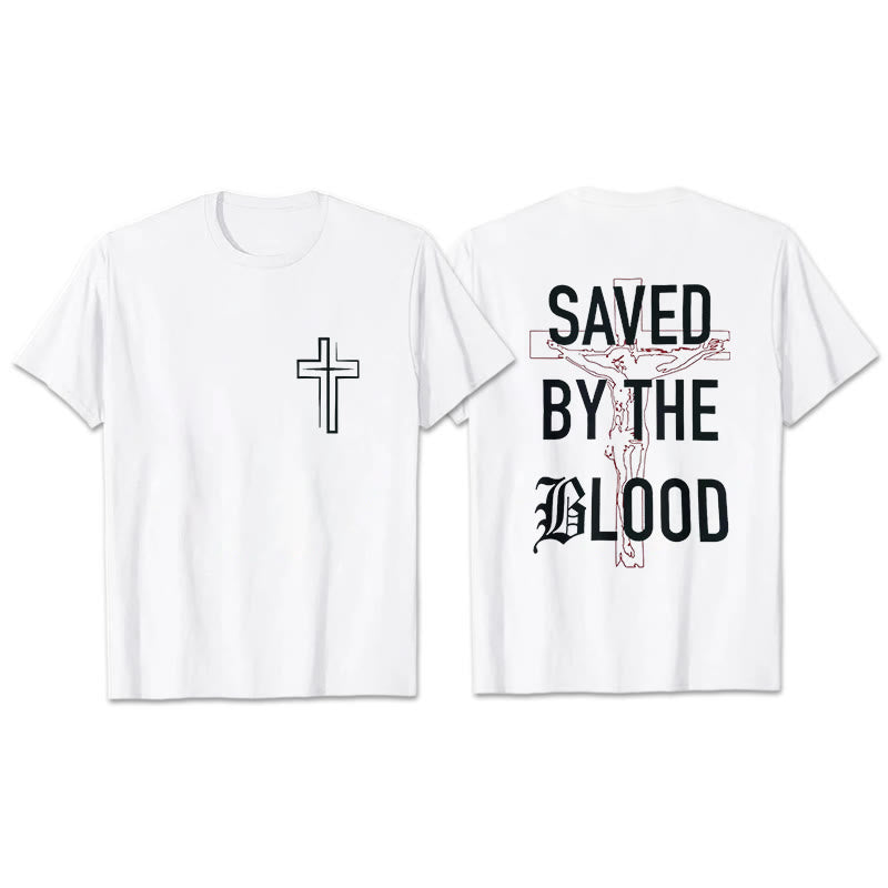 Christianartworkshop Salvato dal Signore T-shirt in cotone - Bianco - 2XL - image 0