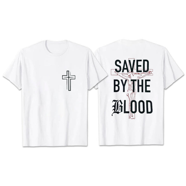 Christianartworkshop Salvato dal Signore T-shirt in cotone - Bianco - 2XL - image 0