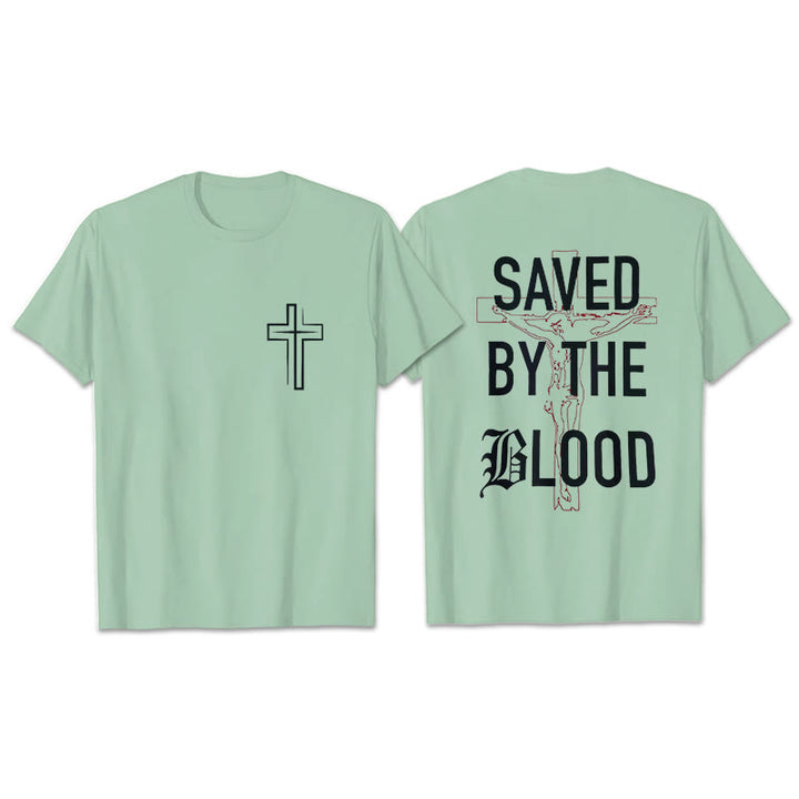 Christianartworkshop Salvato dal Signore T-shirt in cotone - Verde chiaro - 2XL - image 25