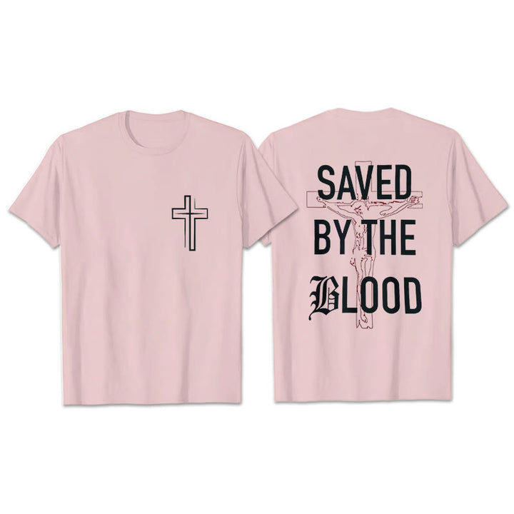 Christianartworkshop Salvato dal Signore T-shirt in cotone - Rosa - 2XL - image 15