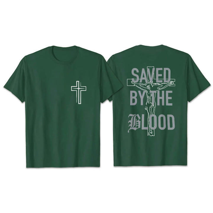Christianartworkshop Salvato dal Signore T-shirt in cotone - Verde scuro - 2XL - image 26
