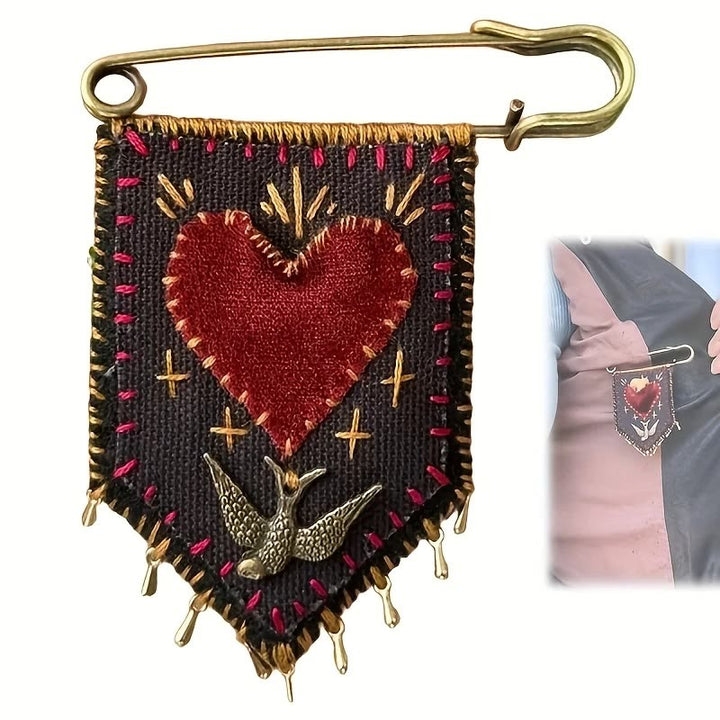 Spilla tascabile con protezione della speranza ricamata a mano Christianartworkshop - image 4