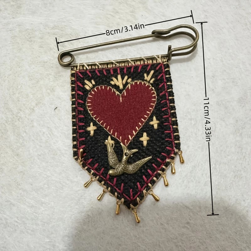 Spilla tascabile con protezione della speranza ricamata a mano Christianartworkshop - image 2