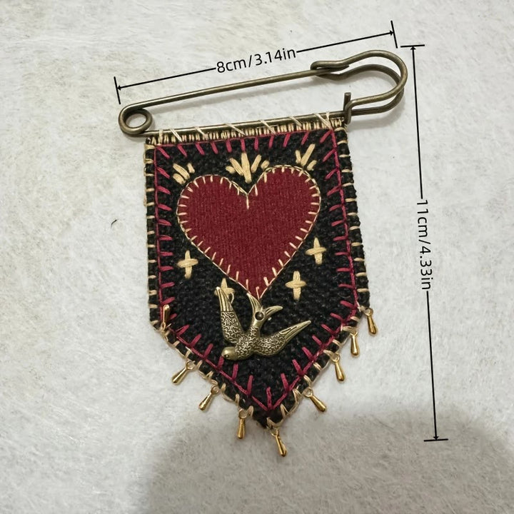 Spilla tascabile con protezione della speranza ricamata a mano Christianartworkshop - image 2