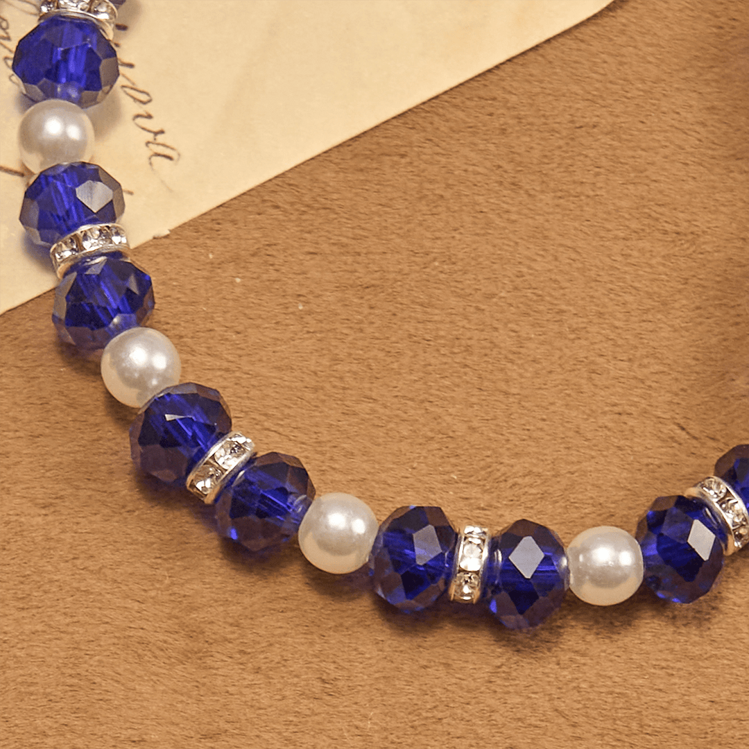 Christianartworkshop Bracciale elastico moderno in cristallo trasparente con crocifisso e medaglia miracolosa: dichiarazione di fede contemporanea - image 26