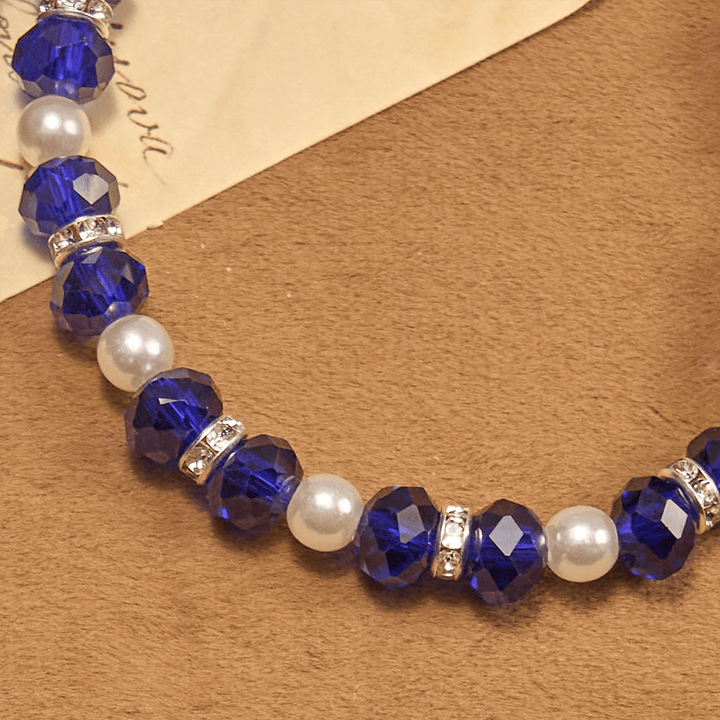 Christianartworkshop Bracciale elastico moderno in cristallo trasparente con crocifisso e medaglia miracolosa: dichiarazione di fede contemporanea - image 26