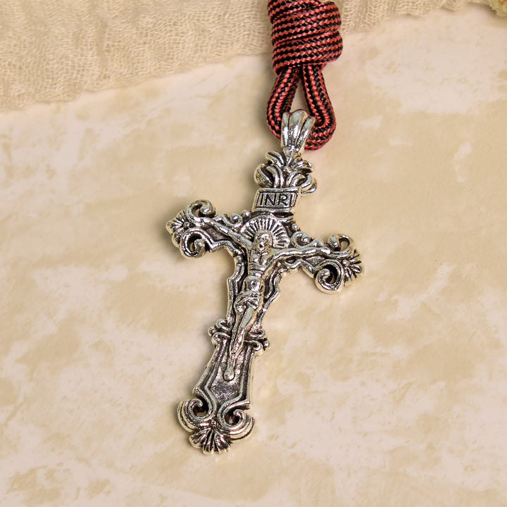 Christianartworkshop Rosario tascabile portatile in paracord con crocifisso e San Benedetto: fede per ogni posto - image 8