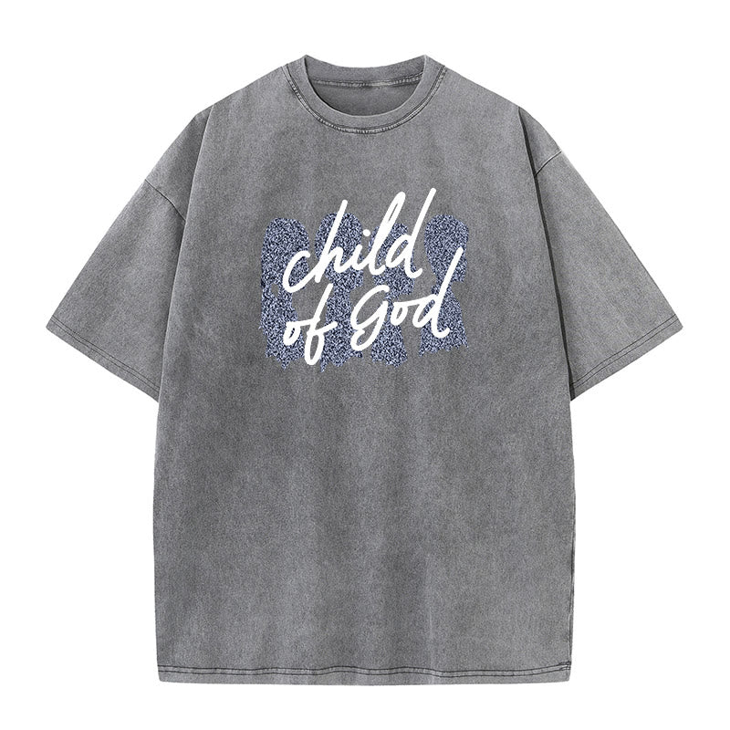 Christianartworkshop Bambino di Dio T-shirt unisex lavata - Grigio - 5XL - image 6