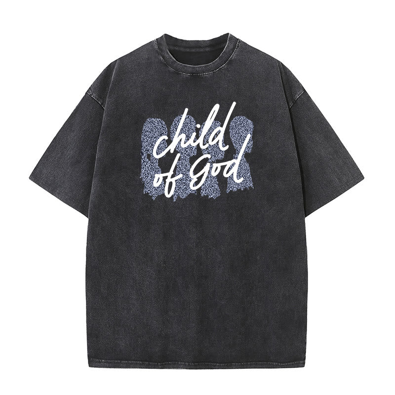 Christianartworkshop Bambino di Dio T-shirt unisex lavata - Nero - 5XL - image 2