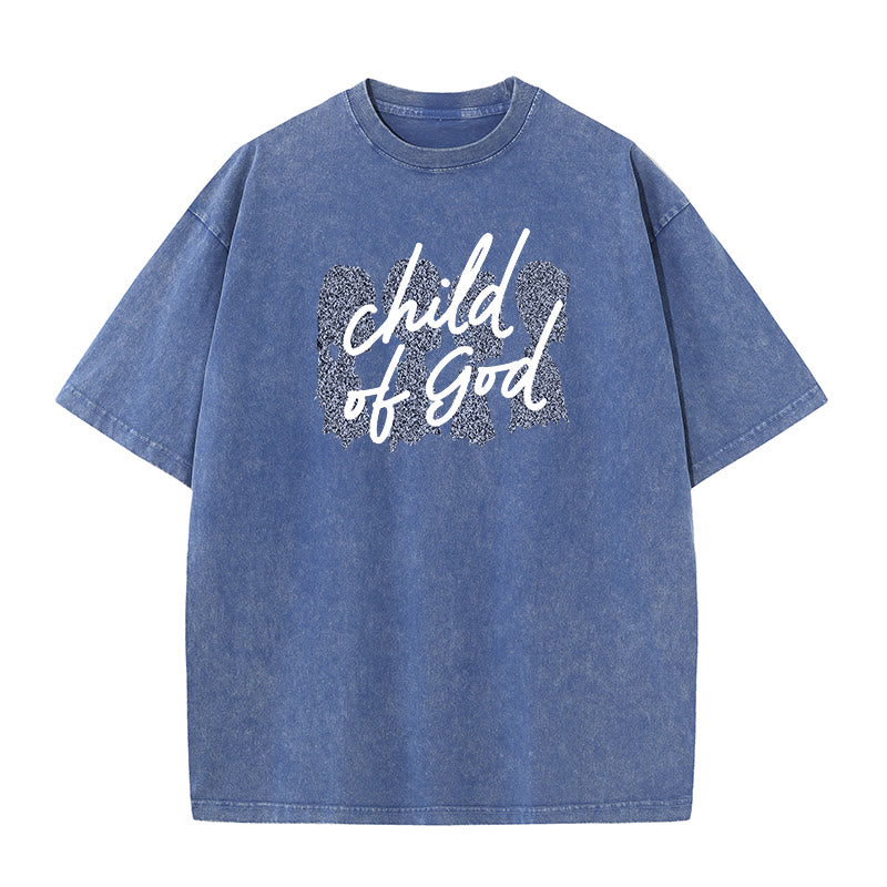Christianartworkshop Bambino di Dio T-shirt unisex lavata - Blu - 5XL - image 7