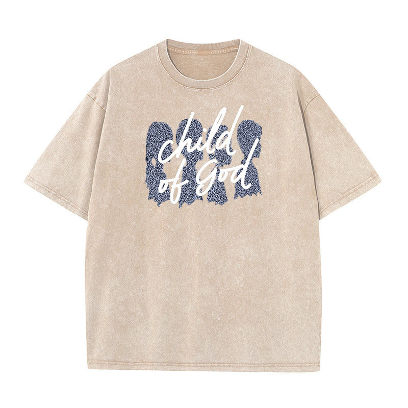 Christianartworkshop Bambino di Dio T-shirt unisex lavata - Albicocca - 5XL - image 8