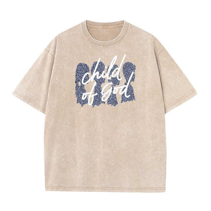 Christianartworkshop Bambino di Dio T-shirt unisex lavata - Albicocca - 5XL - image 8