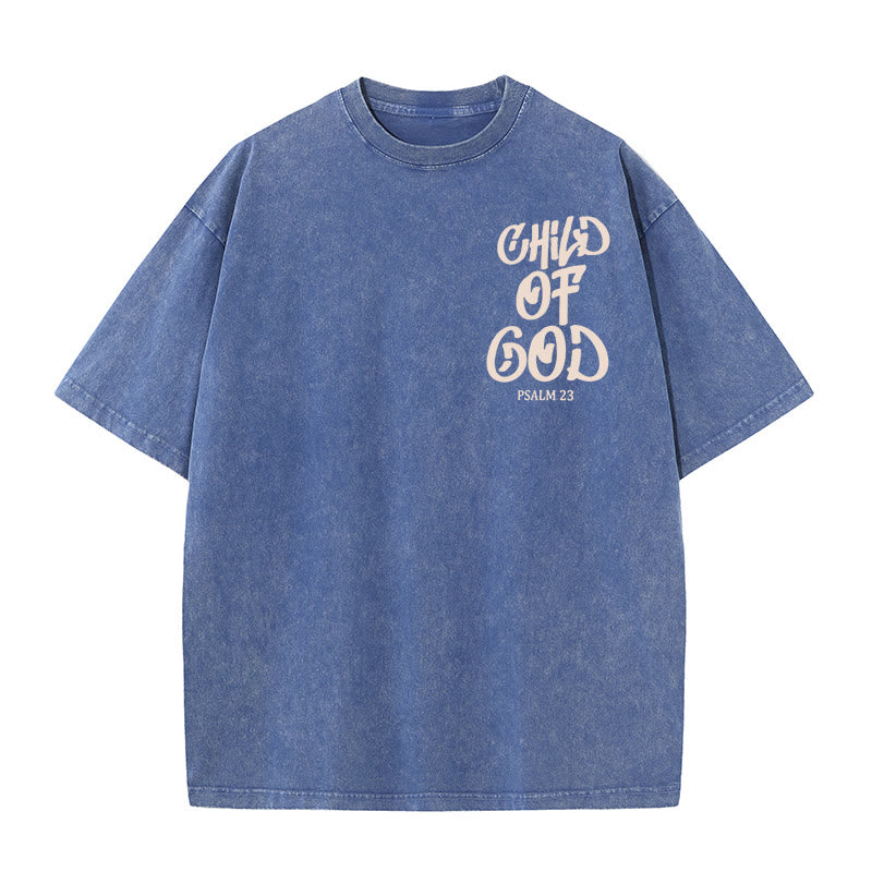 Christianartworkshop Maglietta unisex lavata Chic Spiritual Child of God Salmo 23 - image 10